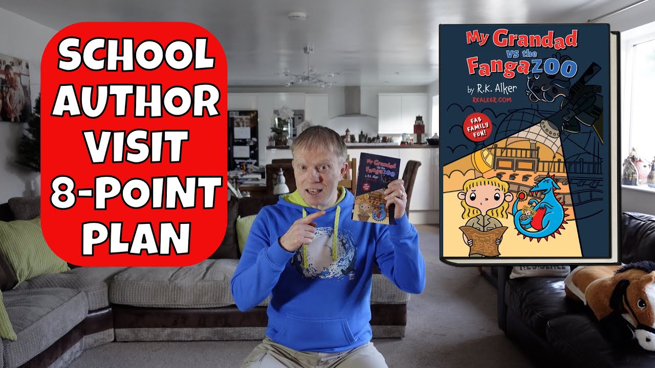 How to plan a primary school author visit. 8-point timetable plan. RK Alker Children&rsquo;s Author (2022)