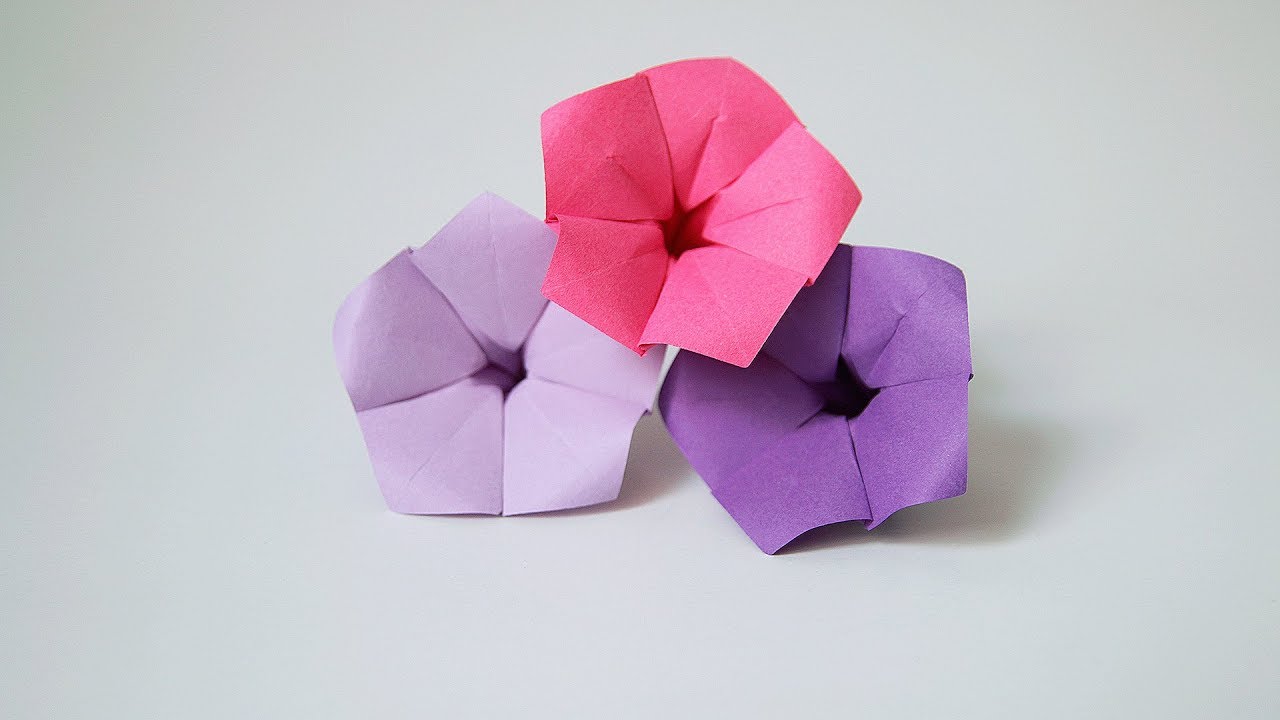 🌸 Origami Flower: MORNING GLORY