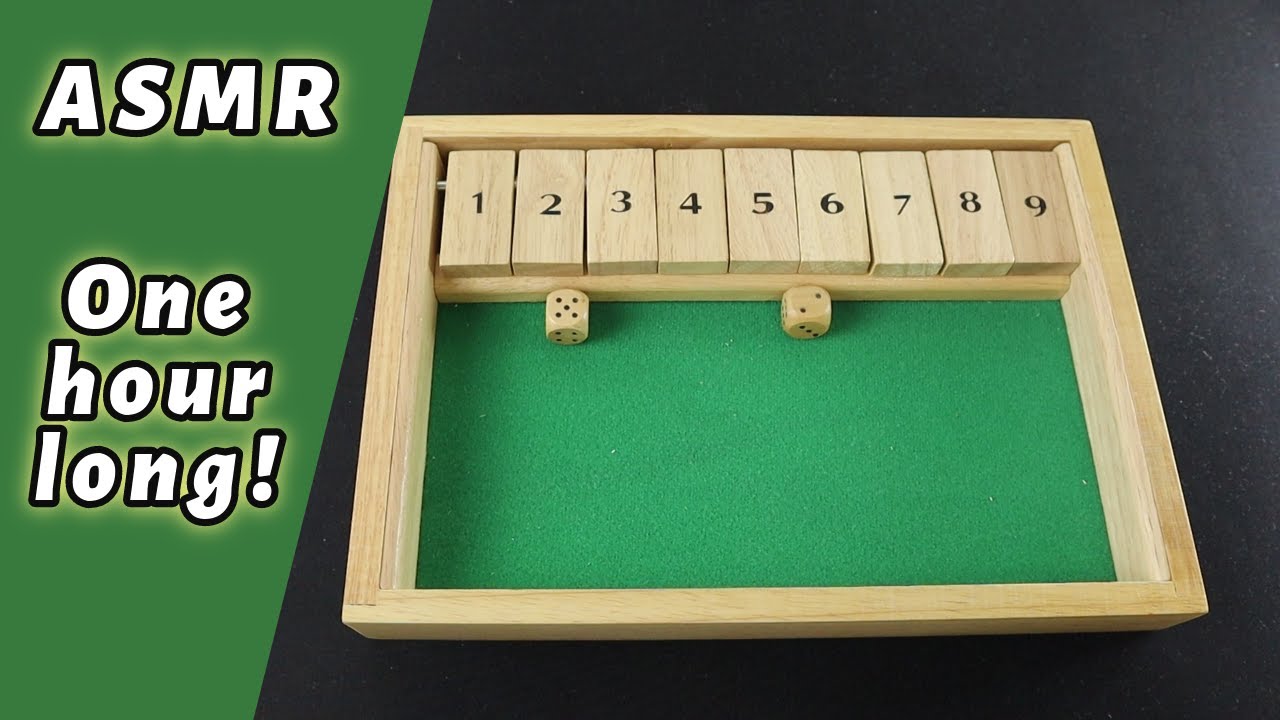 ASMR Shut the box - One Hour of Shut The Box!