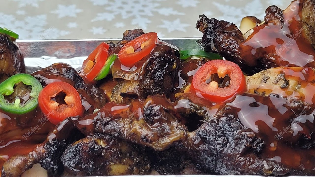 Mouth watering Jerk Chicken |oven baked Jamaican Jerk Chicken | Kitchen Kolony | #Jamaican cuisine