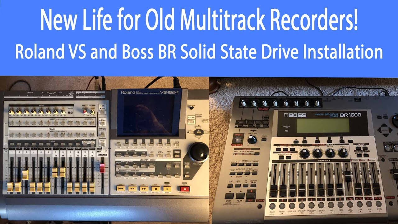 Install SSD Solid State Drive In Roland VS1680, VS1880, VS1824, Boss BR1600