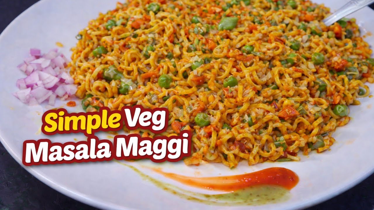 Simple Veg Masala Maggi | Easy Home Recipe