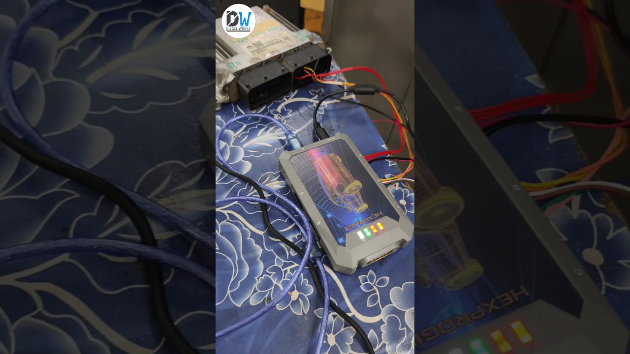 TATA ecm READ WRITE by HEXPROG 2 #dieselworks #bs6 #tata1512 #hexprog2 #bs6 #minivlog #mechanic