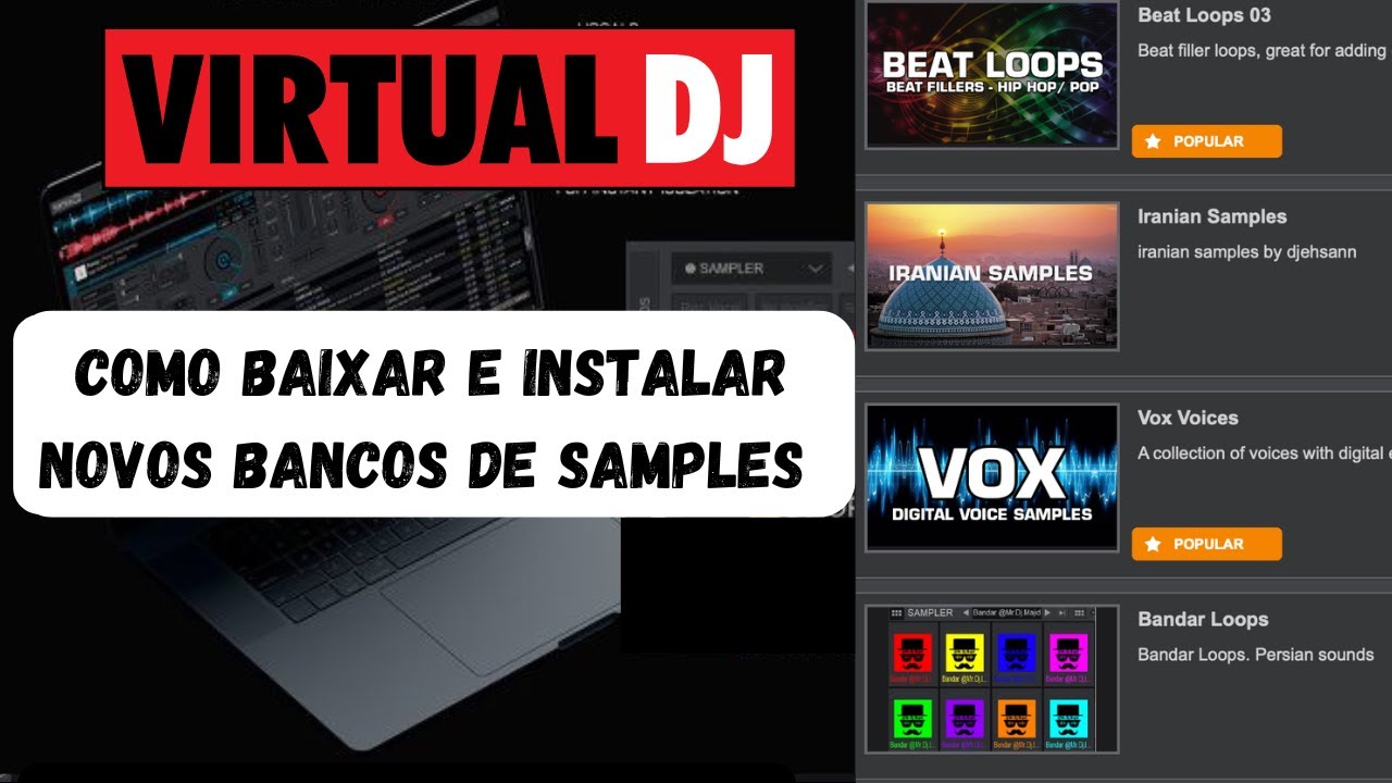Como baixar e instalar bancos de Sampler no Virtual DJ