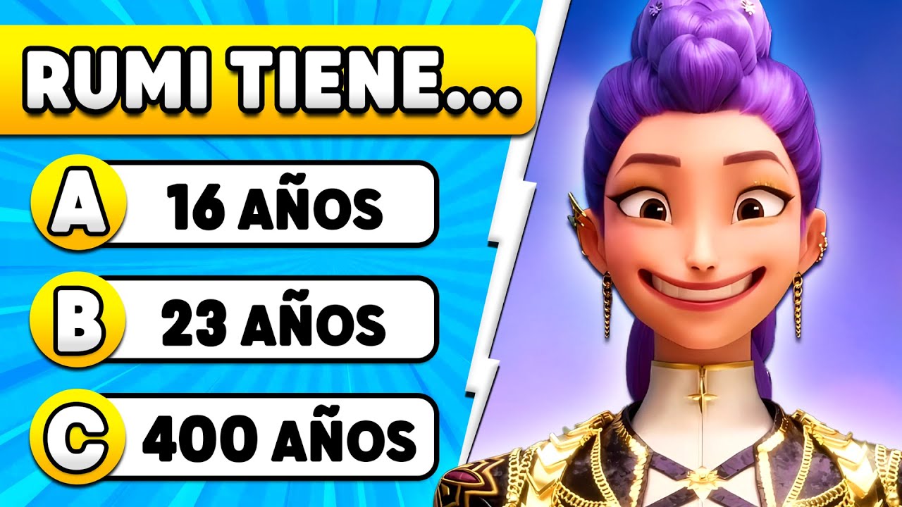 Adivina la EDAD de los Personajes de LAS GUERRERAS K-POP 😱🔥🎵 Huntrix, Saja Boys, Rumi, Jinu, Zoey...