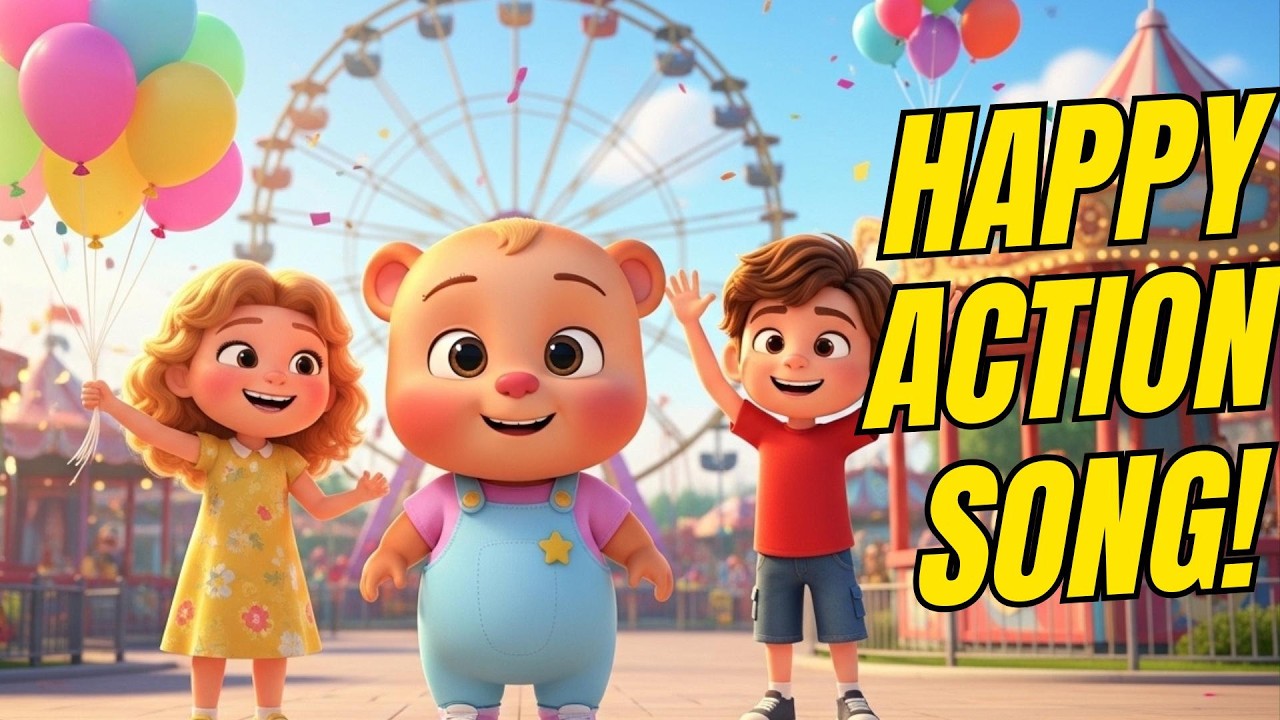 If You’re Happy and You Know It 🎡👏 | Fun Action Song with Chiku 🐻 | Kids Nursery Rhymes