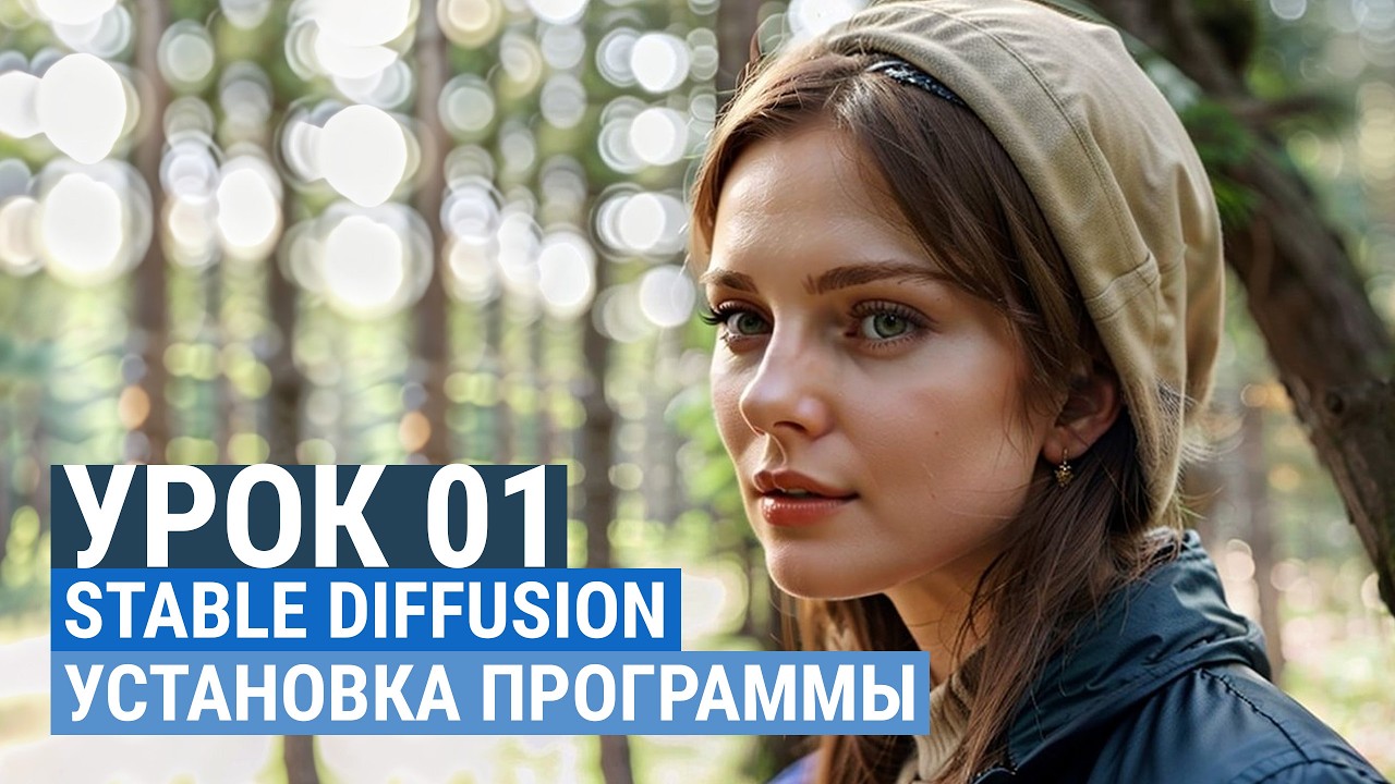 Stable Diffusion Урок 1 установка программы.