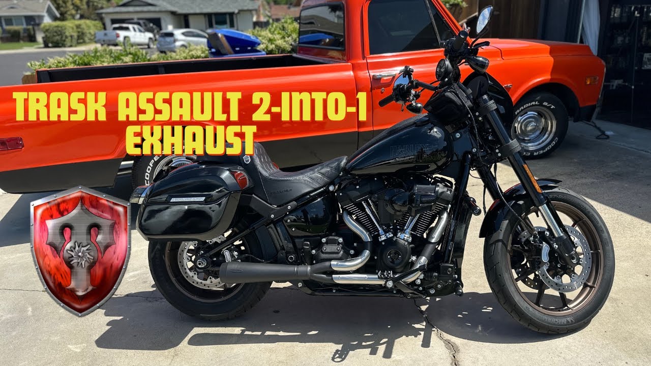 Trask Assault 2-Into-1 Exhaust vs Stock Harley Lowrider S | FXLRS