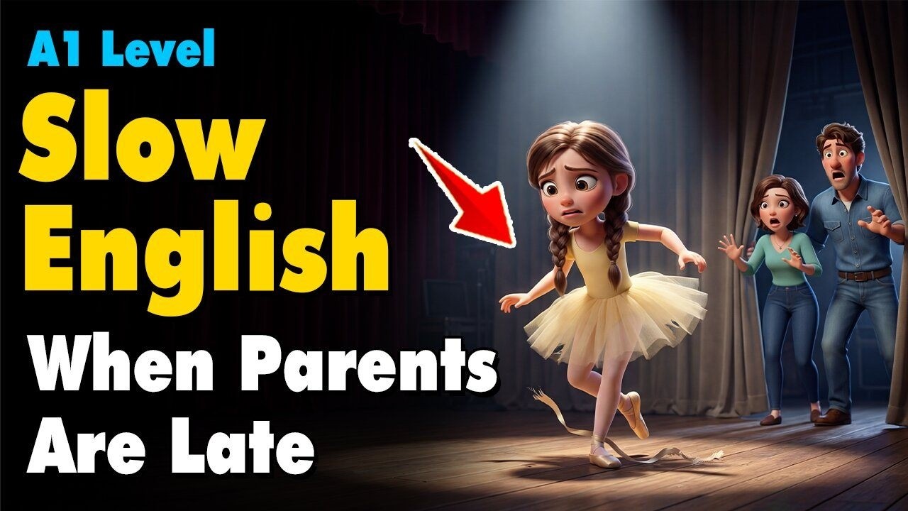 Dad and Mom Are Late | Slow English Listening for Beginners (A1 Level)