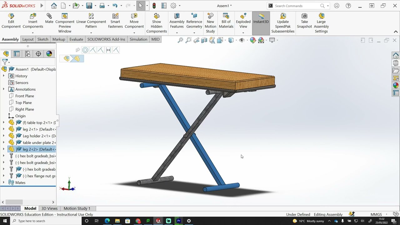SMALL FOLDING TABLE | LEGS