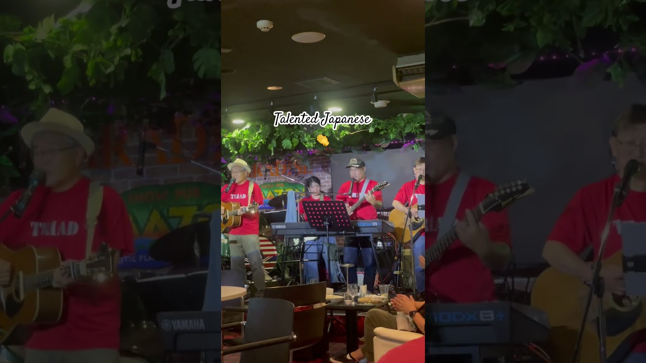 Talented Japanese at Paradise Amazon #japantravel #japanculture #japanesesinger #liveband #Viral