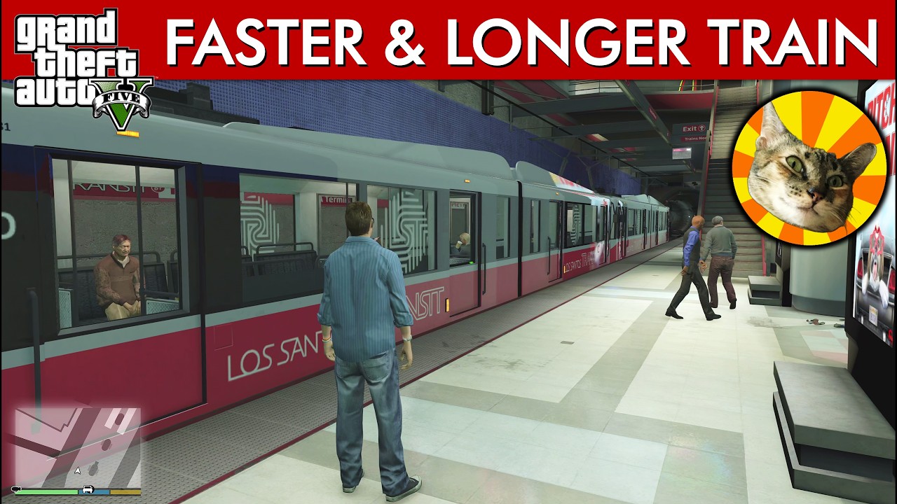 Riding the faster & longer Metrotrain | GTA V