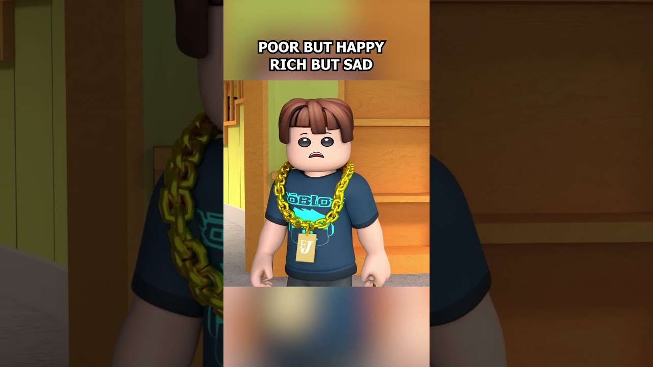 Poor But Happy - Rich But Sad #roblox #animation