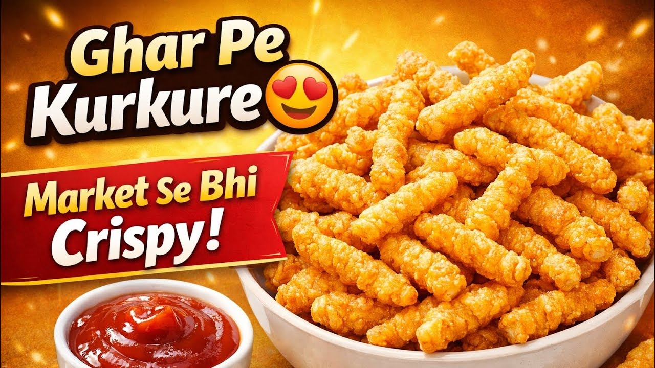 Ghar Par Kurkure Kaise Banaye | Market Jaisa Crispy Kurkure Recipe
