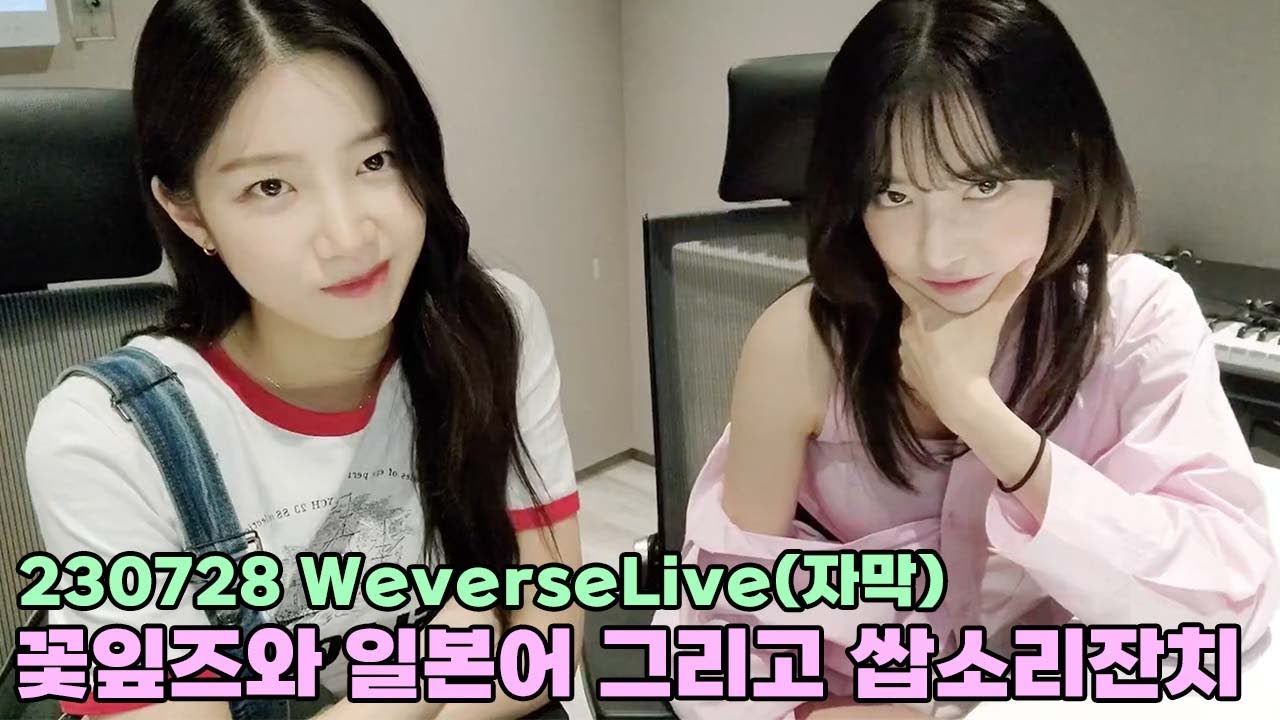 [르세라핌] 꽃잎즈와 일본어 그리고 쌉소리잔치
