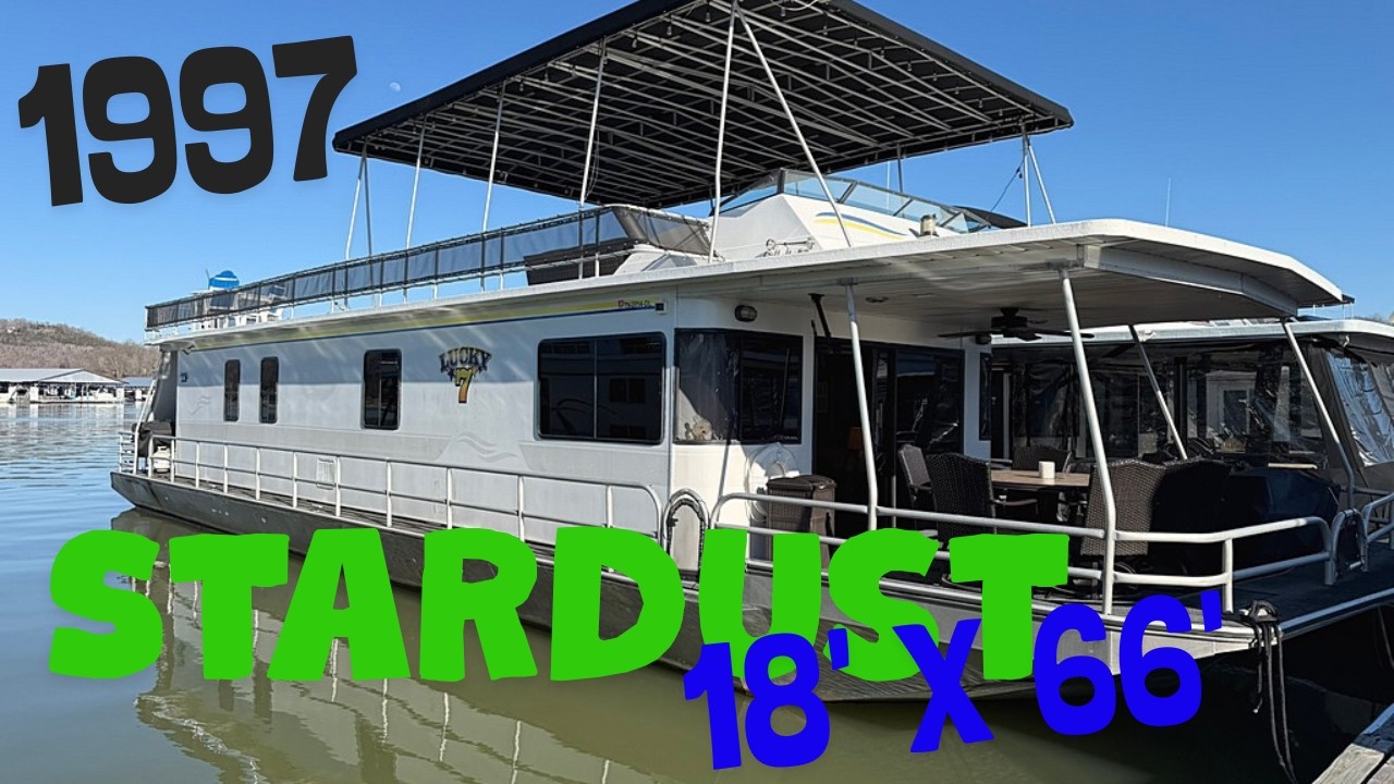 1997 Stardust 18' x 66' w/Catwalks Houseboat for Sale by HouseboatsBuyTerry.com
