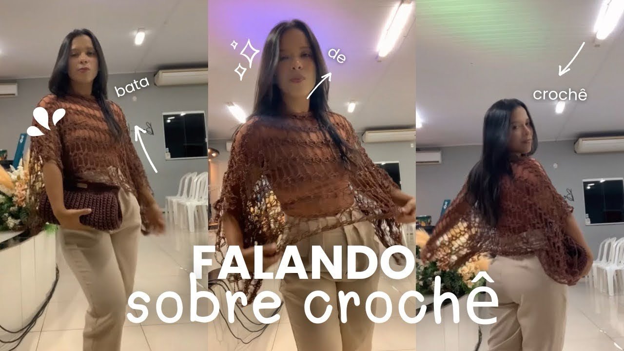 BATA DE CROCHE / CROCHE NÃO É SÓ PRAIA / VERSATILIDADE DO CROCHE ✨