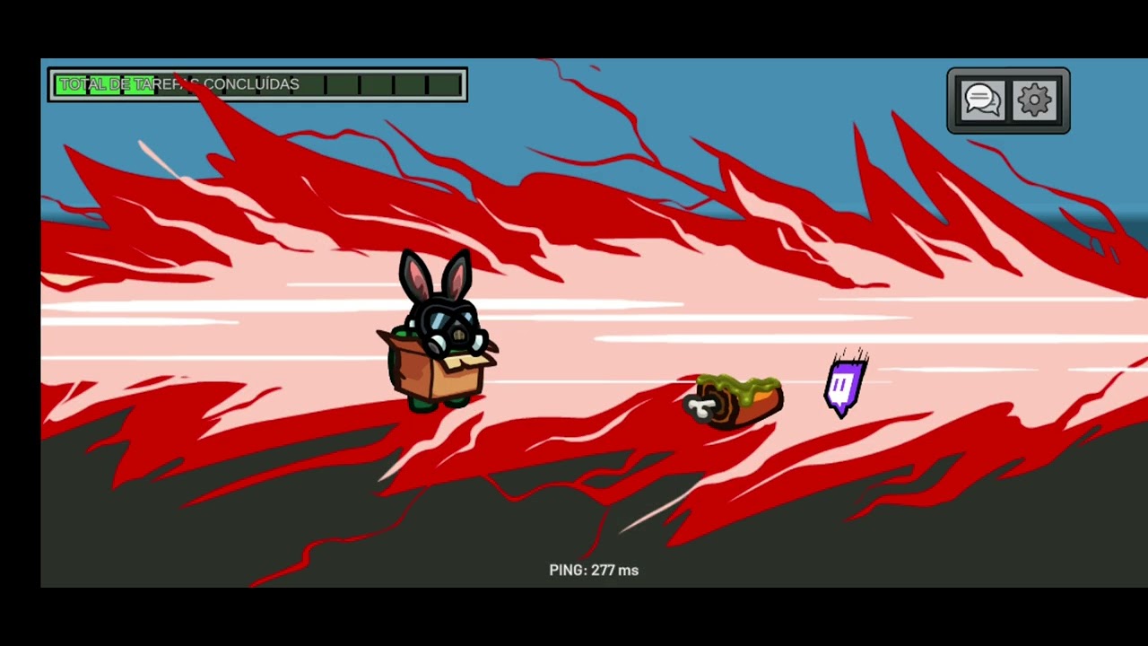 Jogando três partidas de among us