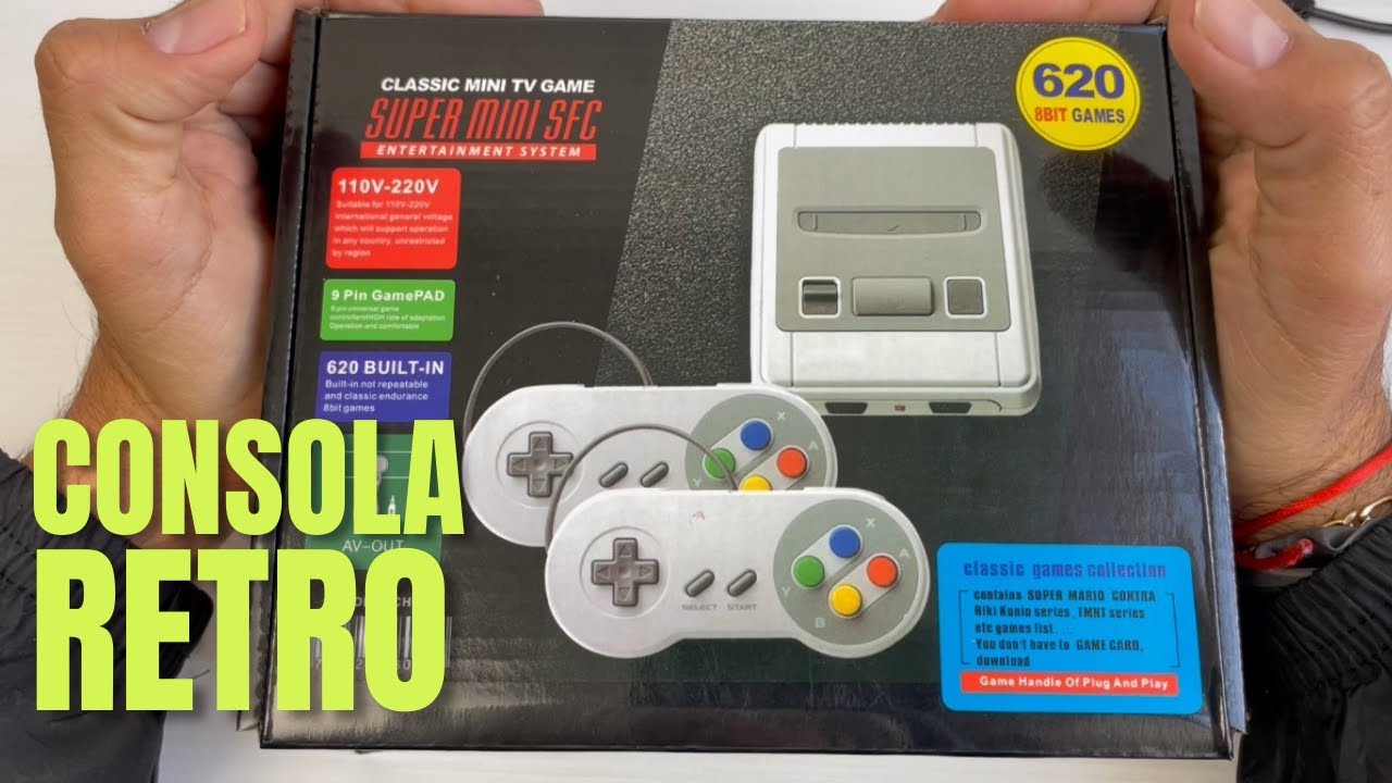 CONSOLA RETRO SUPER MINI SFC // Unboxing - Review