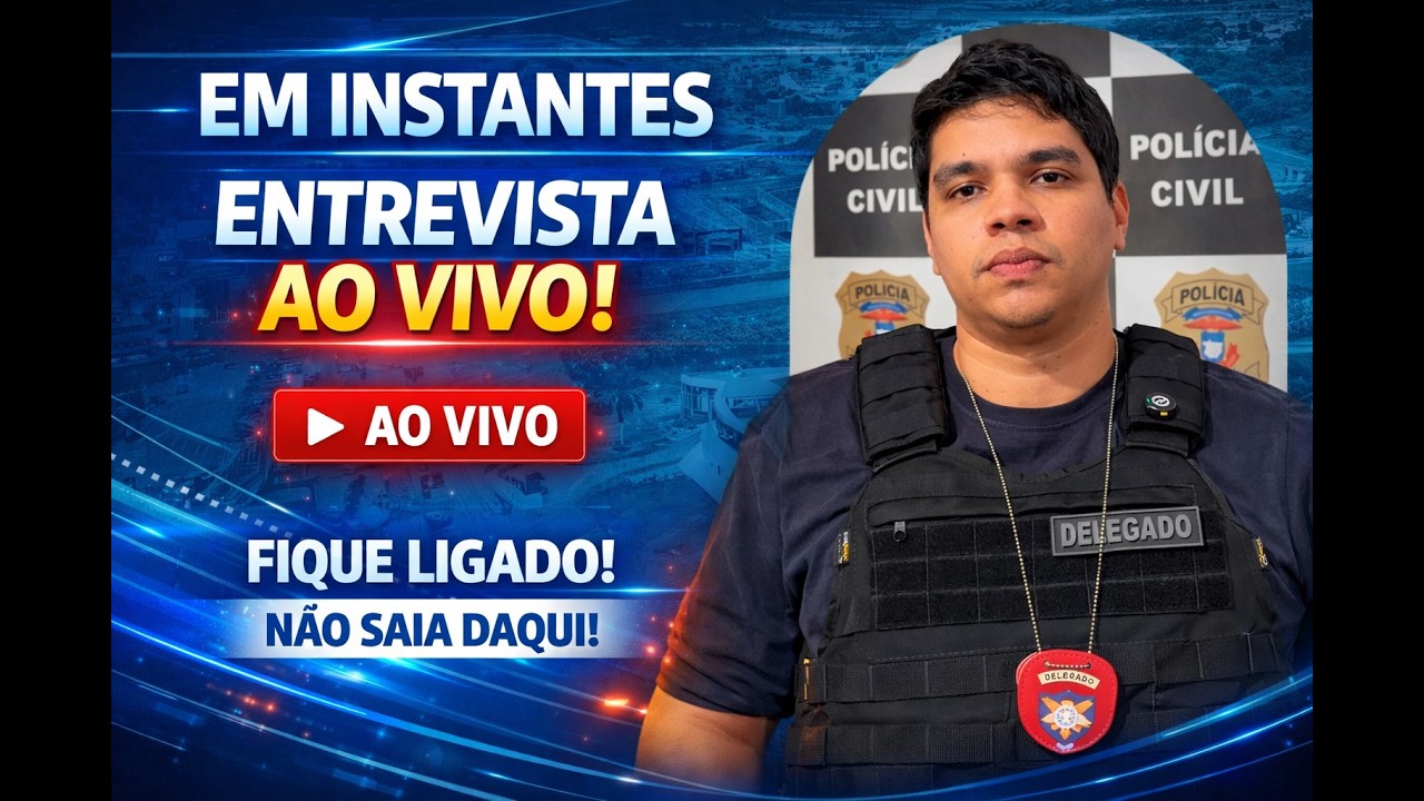 🔵 Entrevista com delegado Dr. Gabriel Conrado!