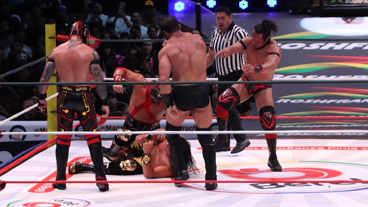 CMLL: &Uacute;ltimo Guerrero, Ne&oacute;n, Xelhua y Zandokan Jr. 🆚 Volador Jr, El Clon, Hechicero y Brian Cage 