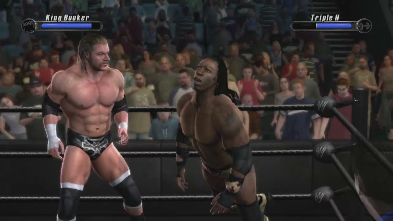 WWE SummerSlam 2007 : King Booker vs Triple H (SmackDown vs RAW 2008)