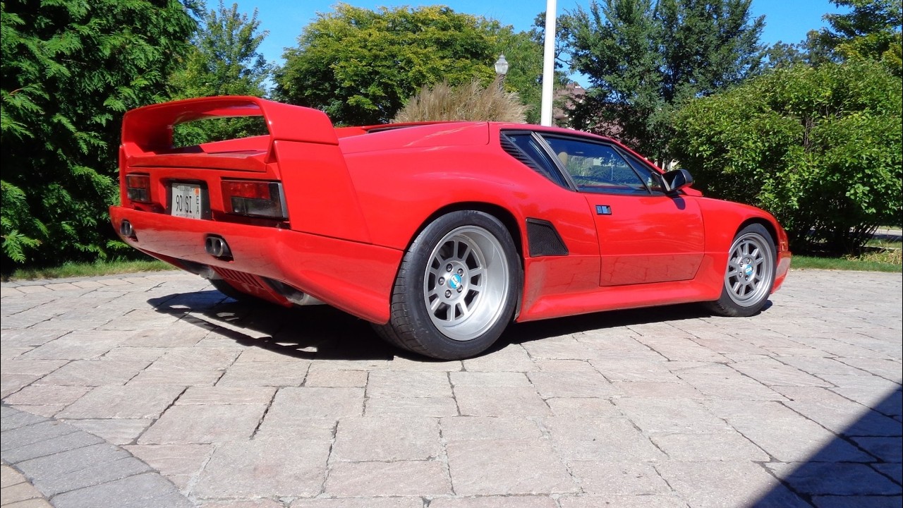 Rare 1 of 41 ! 1991 De Tomaso Pantera 90 Si in Red & Ride on My Car Story with Lou Costabile