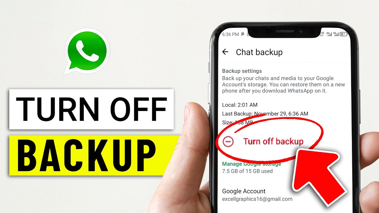 How to Turn off backup for WhatsApp Account