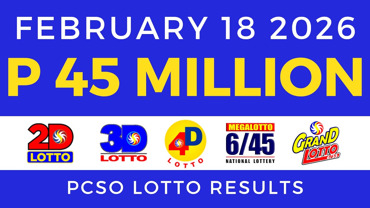 Lotto Result Today 9pm February 18 2026 PCSO