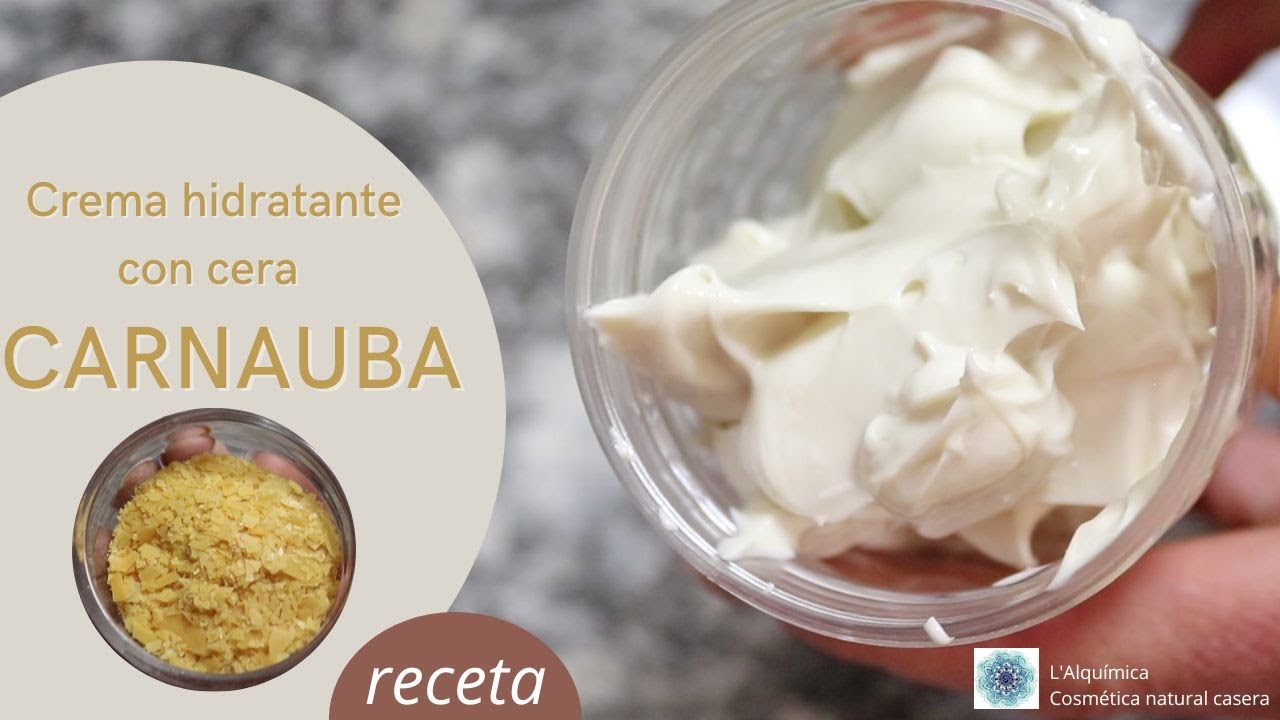 Cómo hacer una CREMA BASE con cera CARNAUBA/ VEGANA /cosmética NATURAL casera