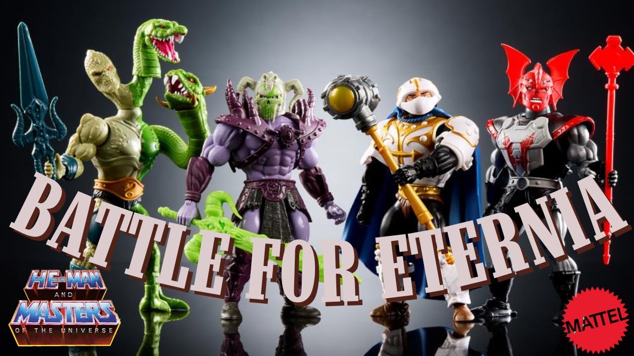 Masters of the Universe Origins BATTLE for ETERNIA Unboxing & Reveal Mattel Action Figure 4 Pack!
