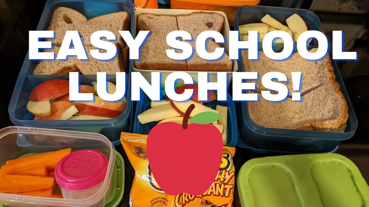SCHOOL LUNCHES FOR THE WEEK || SIMPLE SCHOOL LUNCHES FOR KIDS || MOM OF FOUR