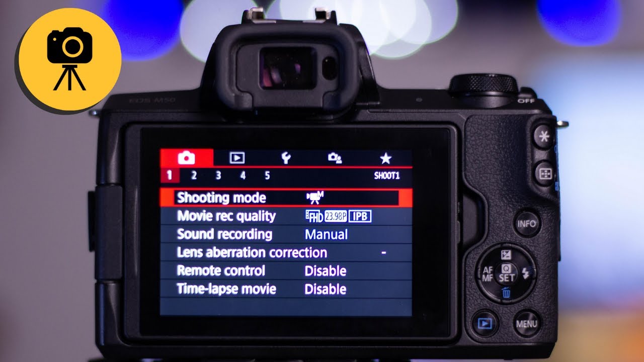 Canon M50 Video Settings