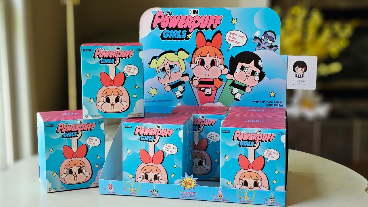 ☁️ Crybaby x Powerpuff Girls: Vinyl Face Plush blind box unboxing!
