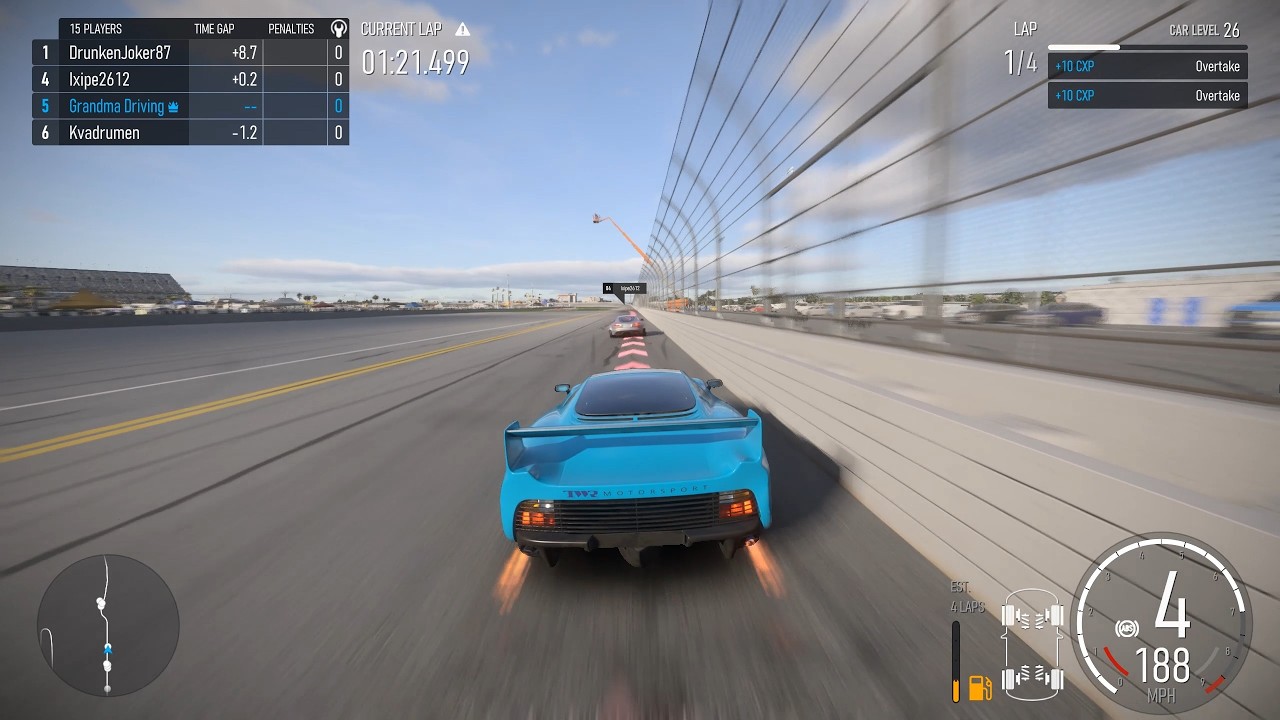 Jaguar XJ220S TWR Reaching the 90s Top Speed Record in Le Mans (Forza Motorsport)