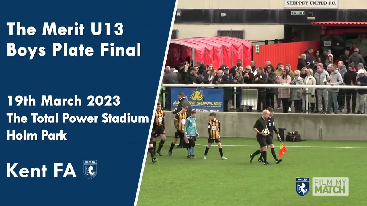 The Merit U13 Boys Plate Final, Kent County Cups,  Folkestone Invicta FC v Orpington FC, 19 March 23