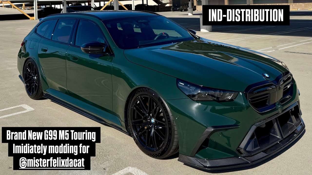 Совершенно новый BMW M5 G99 Touring — тюнинг подвески, карбоновые воздухозаборники и аэродинамиче...