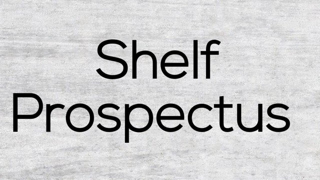 Theory of Company: Part 42 - Shelf Prospectus