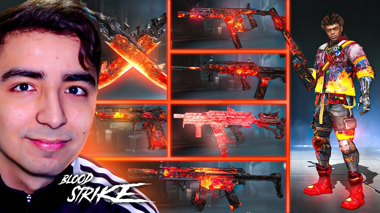 SÓLO PUEDO USAR COSAS de FUEGO en BLOODSTRIKE! / RETO UN SÓLO COLOR