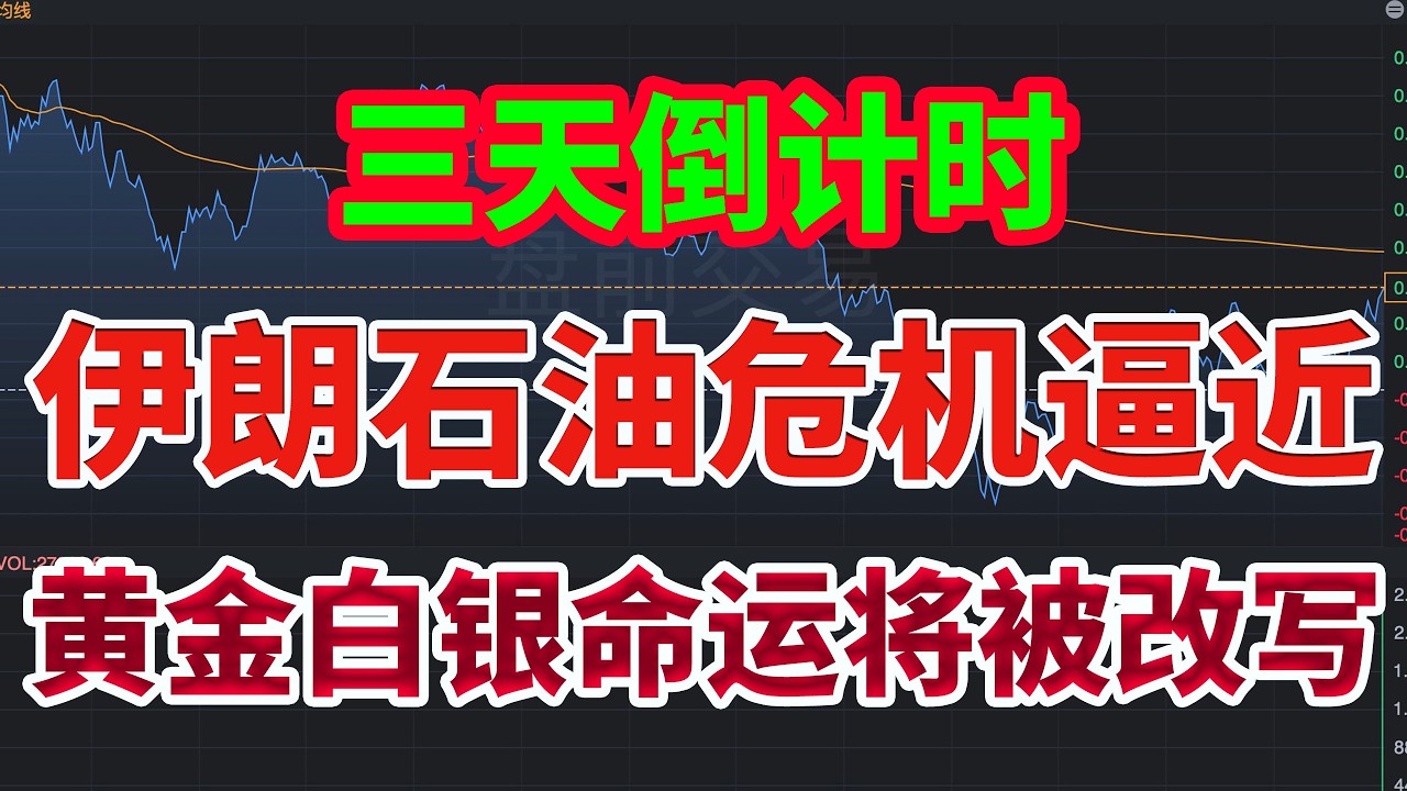 三天倒计时！伊朗石油危机逼近，黄金白银的命运将被改写
