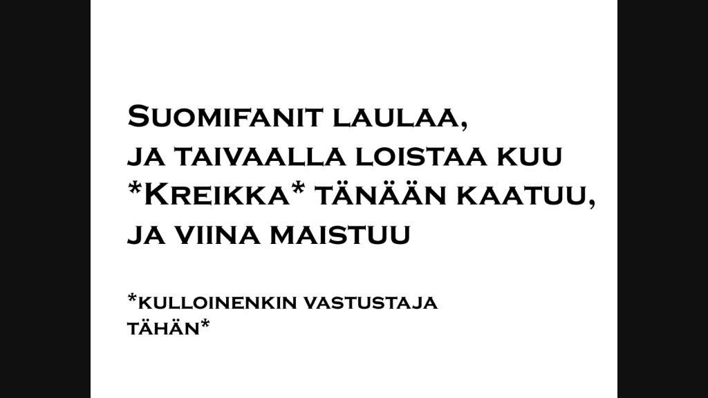 16 biisiä EM2016-karsintoihin (Epävirallinen)