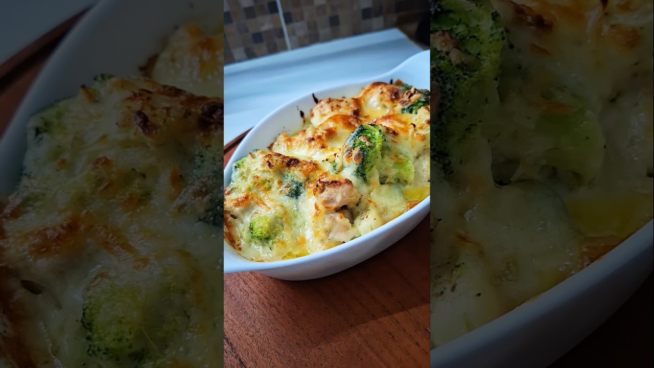 GRATINADO de BR&Oacute;COLI y POLLO 🥦La forma perfecta para incorporar br&oacute;coli