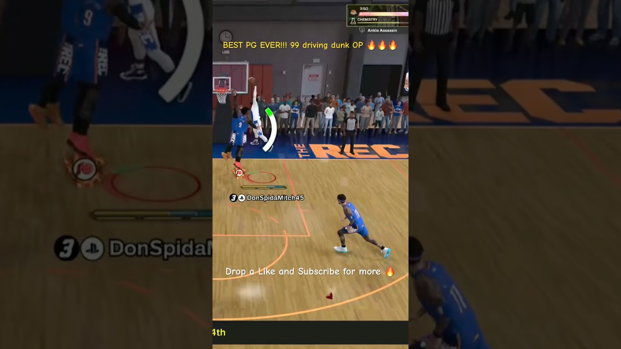 New Best PG Build in 2K25! 99 Driving Dunk + Lockdown Defense Dominating the Rec 
