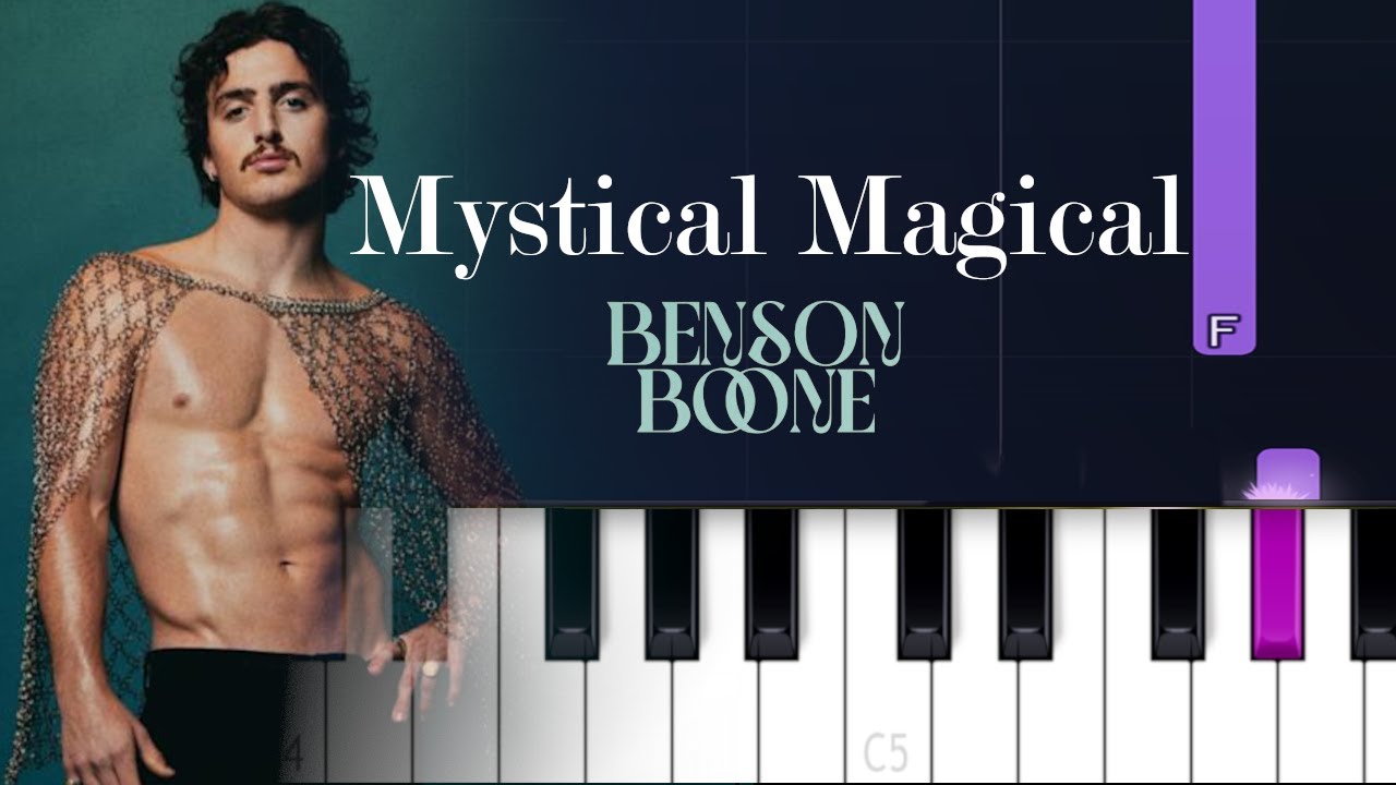 Benson Boone - Mystical Magical (Piano tutorial)