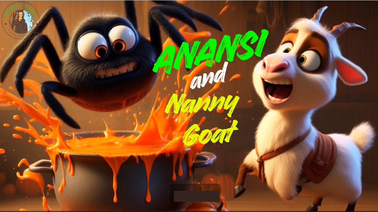 Anansi and Nanny Goat #short moral story #bedtime story for kids   @EnglishFairyTales #folktales