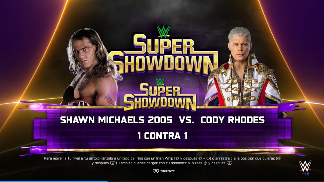 WWE 2K25 - SHAWN MICHAELS vs. CODY RHODES: SUPER SHOWDOWN | PS5 - GAMEPLAY