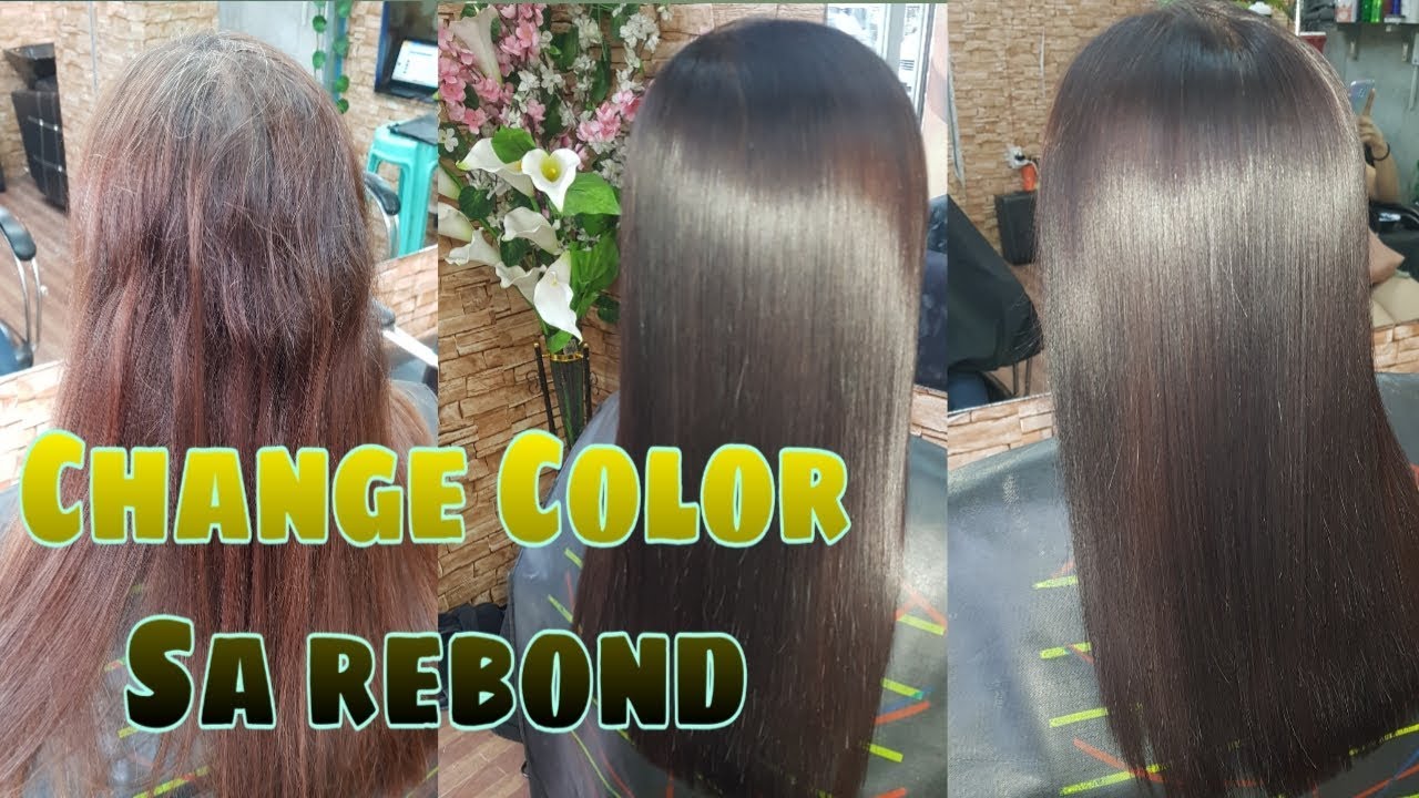 HOW TO REBOND WITH COLOR // Change Color From Light to Dark