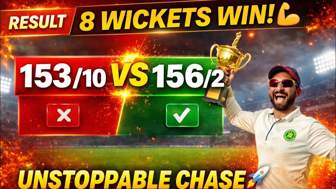 Saintly Blaster Won by 8 Wickets  | 156/2 Chase in 13.4 Overs | Match Highlights
