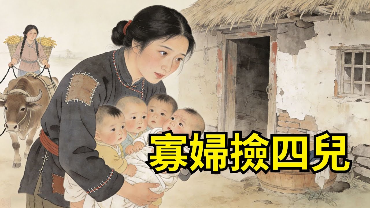 災年寡婦被趕茅屋，意外撿 4 個棄嬰，靠洗衣、放牛換糧養娃。多年後四子壹個中舉、壹個開醫館、壹個掌商號、壹個守邊關，回鄉報恩，鄉鄰看傻了【心事郵局】#民間故事#傳統故事#故事頻道#聽書#睡前故事#情感