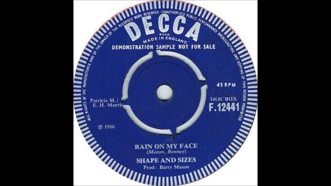 Shape & Sizes - Rain On My Face (1966)